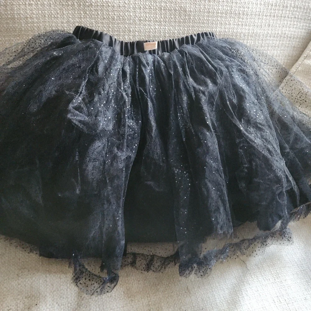 Disney Black sparkle tutu size 7/8 girls